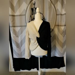 Cream and black Twist sweater